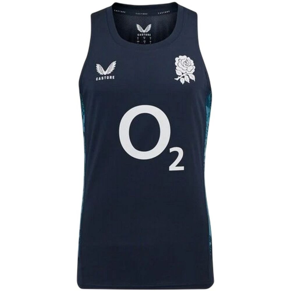 Castore Mens 2025 England Red Roses Performance Tank Top / Ink/Storm